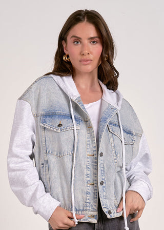 Elan Denim Jacket w/ Hoodie