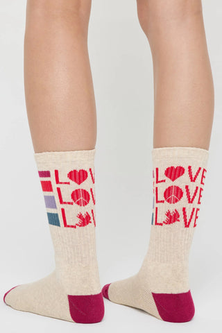 Spiritual Gangster Stripe Crew Sock