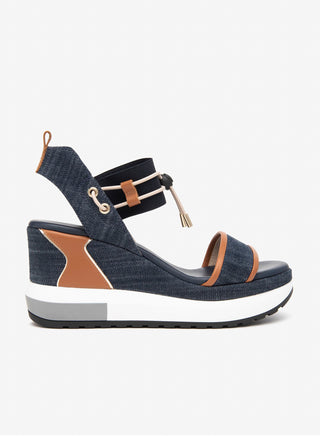 NeroGiardini Bungee Platform Wedge Sandal